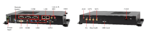 Pasivně chlazené In-Vehicle Box PC Acrosser AIV-QM97V1FL