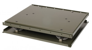 Aqeri 97002, podložka absorbující vibrace a rázy s kompaktní výškou pouhých 68 mm.