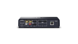 2 kanálový Catchbox Plus Hub přijímač zadní strana s Dante